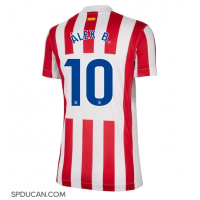 Zenski Nogometni Dres Atletico Madrid Alex Baena #10 Domaci 2025-26 Kratak Rukav Zenski Nogometni Dres Atletico Madrid Alex Baena #10 Domaci 2025-26 Kratak Rukav